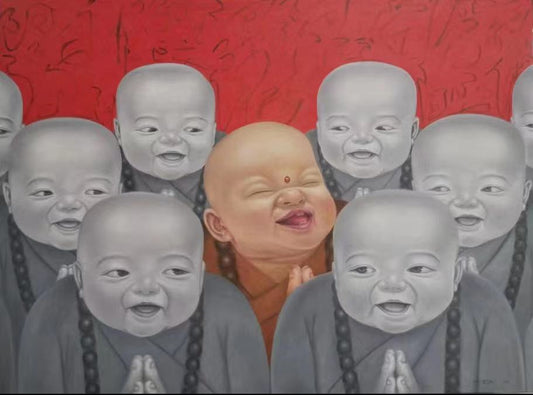 Baby Monks by Fan Zhang
