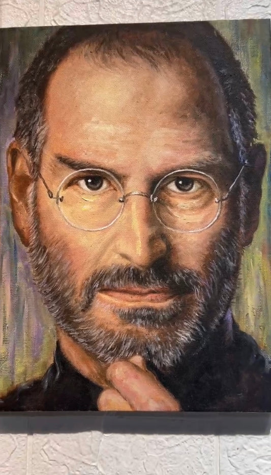 Freckles Steve Jobs (Oil Painting)