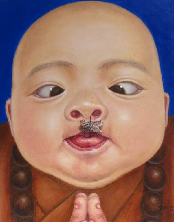 Fly Baby Monk by Fan Zhang